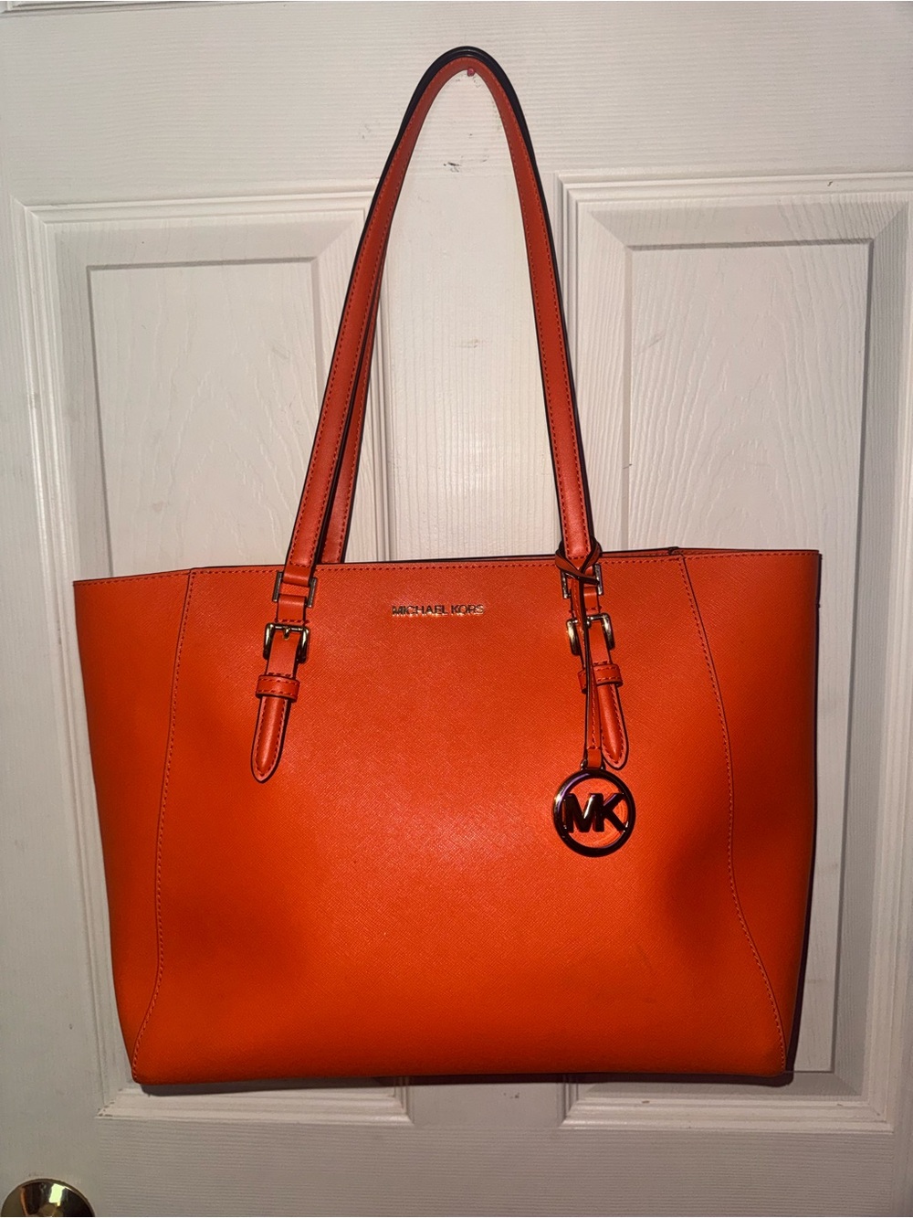 Michael Kors Orange Leather Tote